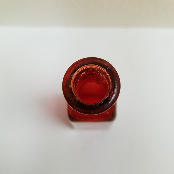 #10048 Rare Collectible Red Glass 7" Vase - Picture 6 of 7